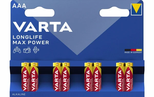 VARTA Pile Longlife Max Power AAA 8 Pièce/s – Piles Alcalines ﻿soldes 1