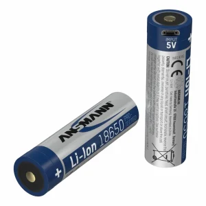 Ansmann Batterie 18650 Typ 3400 3250 MAh Avec Prise De Charge Micro-USB – Accus Et Chargeurs en solde 7