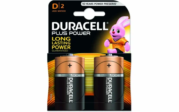 des prix incroyables DURACELL Pile D Plus Power 2 Pièce/s – Piles Alcalines 1