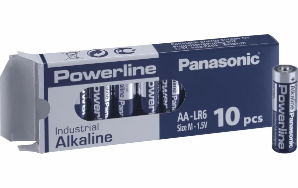 meilleur cadeau Panasonic Pile Alkaline Powerline Industrial AA 10 Pièce/s – Piles Alcalines 1