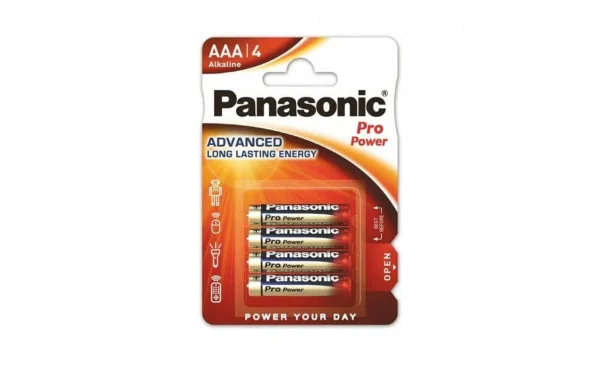 qualité supérieure Panasonic Pile Pro Power AAA-Alcaline 4 Pièce/s – Piles Alcalines 1