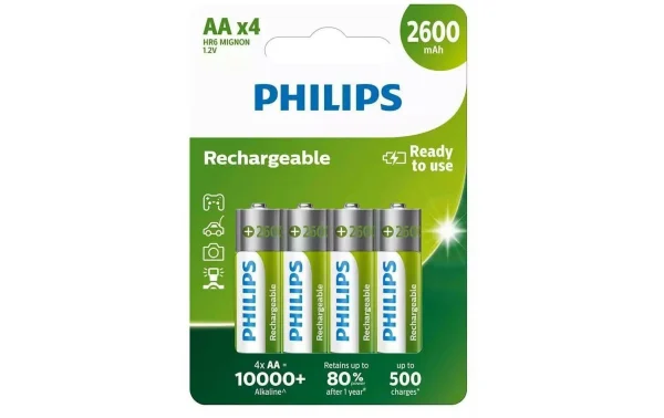 nouveau produit Philips Batterie Akku Rechargeable AA 4 Pièce/s – Accus Et Chargeurs 1