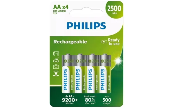 Philips Batterie Batterie Rechargeable AA 4 Pièce/s – Accus Et Chargeurs Livraison internationale 1