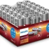 marque pas cher Philips Pile Pack De Piles Alcalines 24x AA, 16x AAA 40 Pièce/s – Piles Alcalines 7