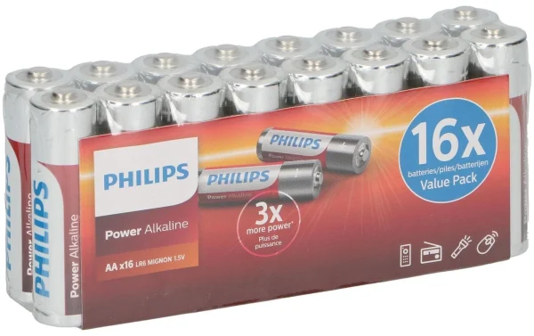 Philips Pile Pile Power Alkaline AA 16 Pièce/s – Piles Alcalines Paiement sécurisé 3