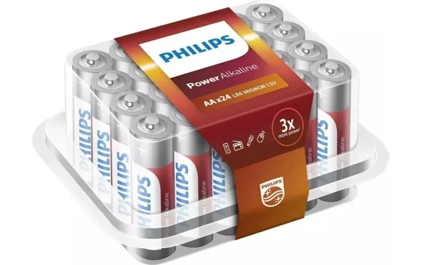 Philips Pile Pile Power Alkaline AA 24 Pièce/s – Piles Alcalines en ligne 1