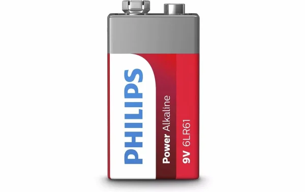 prix pas cher Philips Pile Pile Power Alkaline 9 V 1 Pièce/s – Piles Alcalines 3