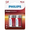 Philips Pile Power Alkaline C / LR14 2 Pièce/s – Piles Alcalines Nouvelle Collection 13