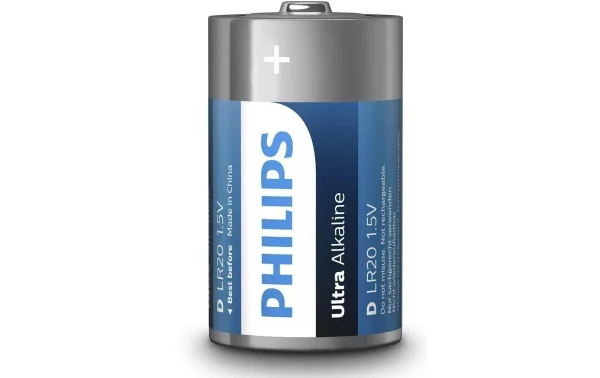 Philips Pile Pile Ultra Alkaline D 2 Pièce/s – Piles Alcalines soldes pas cher 3