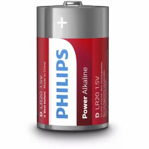 Philips Pile Pile Power Alkaline D 2 Pièce/s – Piles Alcalines De Qualité 7