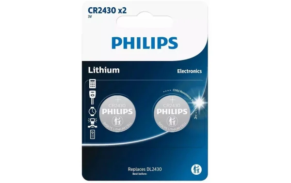 Dernières Nouveautés Philips Pile Bouton Pile Bouton Au Lithium CR2430 2 Pièce/s – Piles Alcalines 1