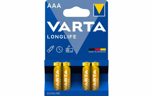 Prestation Et Rapide VARTA Pile Longlife AAA 4 Pièce/s – Piles Alcalines 1