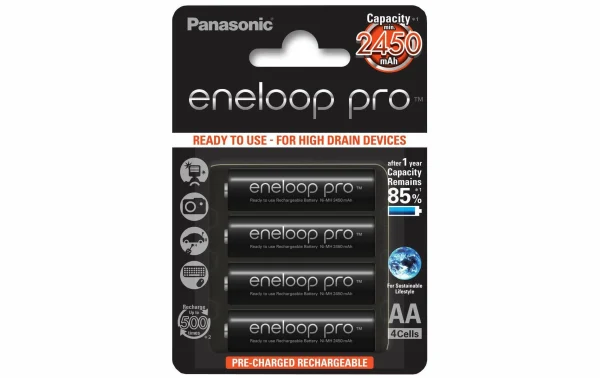 à prix d'occasion Panasonic Accumulateur Eneloop Pro BK-3HCDE/4BE 2500 MAh – Accus Et Chargeurs 1