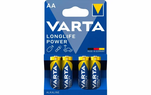 boutique en ligne france VARTA Pile Longlife Power AA 4 Pièce/s – Piles Alcalines 1