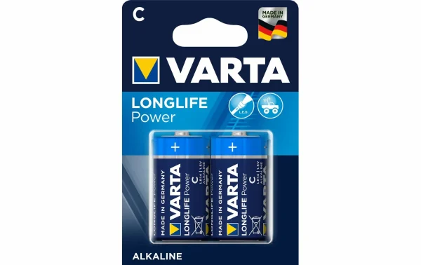 VARTA Pile Longlife Power C 2 Pièce/s – Piles Alcalines haute qualité 1