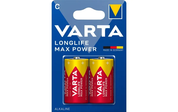 VARTA Pile Longlife Max Power C 2 Pièce/s – Piles Alcalines Satisfait ou Remboursé 1