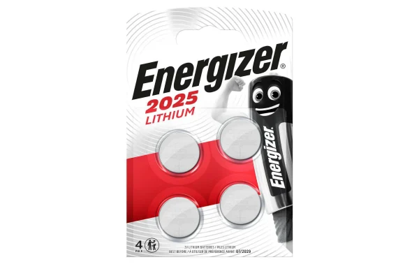 Energizer Pile Bouton Lithium CR 2025 4 Pièce/s – Piles-boutons Pas Cher Magasin Soldes 1