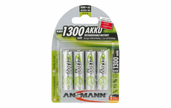 Ansmann Accumulateur 4x AA 1300 MAh – Accus Et Chargeurs des prix incroyables 1