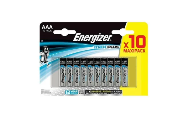 en ligne Energizer Pile Max Plus AAA 10 Pièces – Piles Alcalines 1