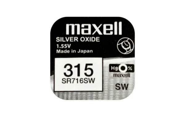 Maxell Europe LTD. Pile Bouton SR716SW 10 Pièces – Piles-boutons boutique pas cher 1