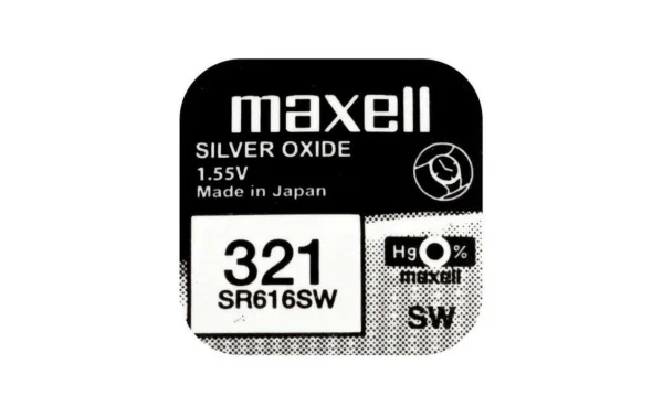 Maxell Europe LTD. Pile Bouton SR616SW 10 Pièces – Piles-boutons qualité supérieure 1