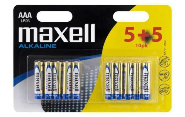 Maxell Europe LTD. Pile AAA 5+5 Pièces – Piles Alcalines pas cher marque 1