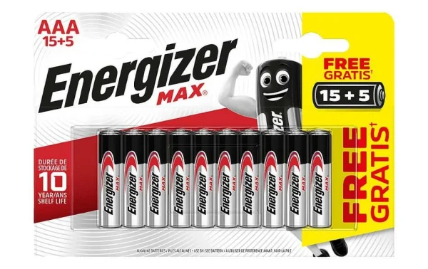 Energizer Pile Max AAA 15+5 Pièces – Piles Alcalines vente luxe pas cher 1